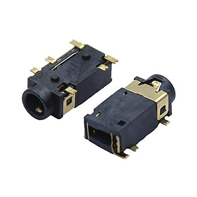 100PCS 3.5 MM Headphone Socket Audio Socket PJ-342 Surface Mounted 6 feet Double Track Gold Plated PJ342