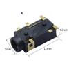 100PCS 3.5 MM Headphone Socket Audio Socket PJ-342 Surface Mounted 6 feet Double Track Gold Plated PJ342 view 3