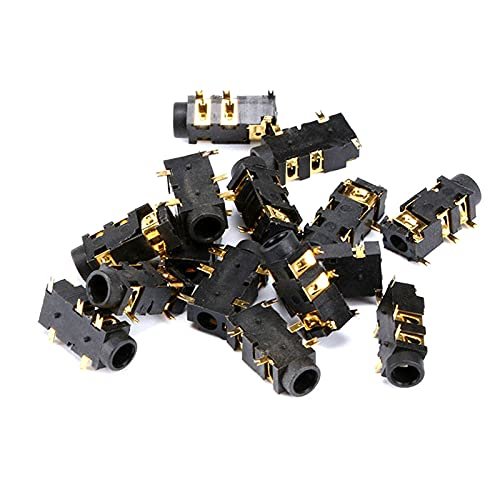 10PCS 3.5MM Headphone PJ-327A Gold-Plated Patch 5 Pin SMD Audio Earphones/Headphone Socket PJ327A MP3 Accessories