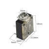 100pcs 5Pin 3.5mm Stereo Audio Jack Socket PCB Panel Mount for Headphone with Nut PJ-324M view 4