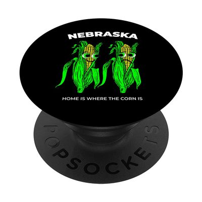 Funny Nebraska Corn Graphic PopSockets PopGrip: Swappable Grip for Phones & Tablets