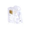 100pcs/Lot RJ11 Connector 4 Pin 6P4C Modular Phone Telephone Crystal Plug Both Solid and Stranded Wire Connectors view 2