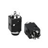 100Pcs 3.5MM Vertical Socket 5Pin Stereo Female Socket Jack with Screw Audio Headphone Connector PJ-341 3 Poles Earphone Hole view 2
