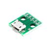 100pcs/lot Mini Micro USB to DIP 2.54mm Adapter 5pin Female Connector Module Board Panel Female 5-Pin Pinboard B Type PCB view 1