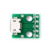 100pcs/lot Mini Micro USB to DIP 2.54mm Adapter 5pin Female Connector Module Board Panel Female 5-Pin Pinboard B Type PCB view 3