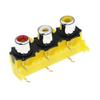 100Pcs RCA Socket 3-Hole RCA Socket AV Lotus Socket AV3-8.4-14 Audio Socket view 1