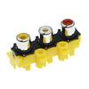 100Pcs RCA Socket 3-Hole RCA Socket AV Lotus Socket AV3-8.4-14 Audio Socket view 2