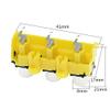 100Pcs RCA Socket 3-Hole RCA Socket AV Lotus Socket AV3-8.4-14 Audio Socket view 3