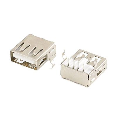 10PCS USB-AF13.6 Type A Standard Port Female Solder Jacks Connector PCB Socket USB-A Type SMT 4Pin