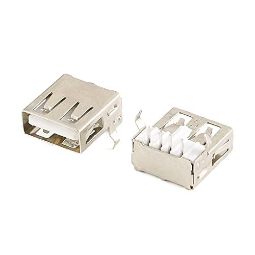 10PCS USB-AF13.6 Type A Standard Port Female Solder Jacks Connector PCB Socket USB-A Type SMT 4Pin