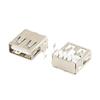 10PCS USB-AF13.6 Type A Standard Port Female Solder Jacks Connector PCB Socket USB-A Type SMT 4Pin view 1