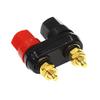 100pcs Banana Plugs Couple Terminals Red Black Connector Amplifier Terminal Binding Post Banana Speaker Plug Jack view 1