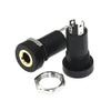 100PCS 3.5mm Audio Socket 4 Pole Black Panel Mount Gold Plated with Nuts Headphone Socket PJ-392A 3.5 mm Headphone Female view 1