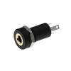 100PCS 3.5mm Audio Socket 4 Pole Black Panel Mount Gold Plated with Nuts Headphone Socket PJ-392A 3.5 mm Headphone Female view 2