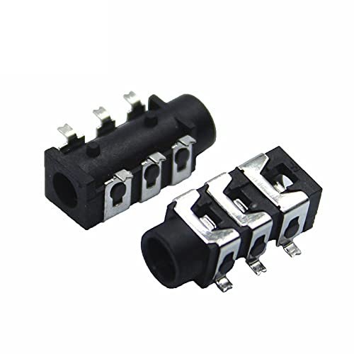 1000PCS PJ-313D PJ313 SMD 6Pin SMT 3.5mm Female Audio Connector Stereo Black and Green Headphone Jack