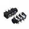1000PCS PJ-313D PJ313 SMD 6Pin SMT 3.5mm Female Audio Connector Stereo Black and Green Headphone Jack view 1