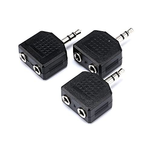 10PCS/Lot 2 Way 3.5mm Stereo Audio Headphone Jack 3.5 Audio Female Splitter Adapter Audio Earbuds Headset Hub Adapt
