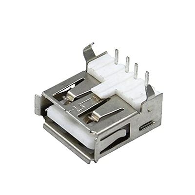 10pcs/lot USB 2.0 4Pin A Type Female Socket Connector G54 2 feet 90 Degree Data Transmission Charging