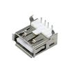 10pcs/lot USB 2.0 4Pin A Type Female Socket Connector G54 2 feet 90 Degree Data Transmission Charging view 1