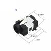 1000pcs/lot DC031 3.51.3MM Power Adapter Connector DC-031 4 pin SMD SMT Power Jack Socket view 4