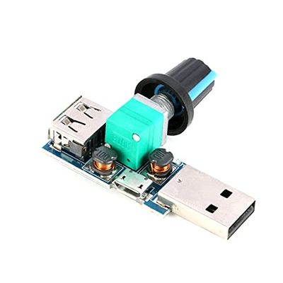 5Pcs DC 4V-12V 5W XY-FS USB Fan Stepless Governor USB Fan Speed Controller Fan Governor Volume Regulator ping