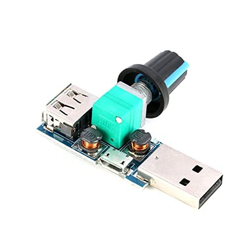 5Pcs DC 4V-12V 5W XY-FS USB Fan Stepless Governor USB Fan Speed Controller Fan Governor Volume Regulator ping