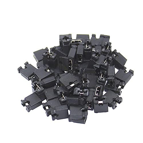 100pcs Pin Header Jumper Blocks Connector 2.54 mm for 3 1/2 Hard Disk Drive CD/DVD Drive Motherboard and/or Expansion Card G25