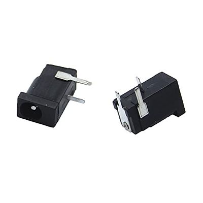 100Pcs s DC-002 0.3A 50V Black DC Power Jack Socket Connector DC002 3.51.3mm 1.3 Socket