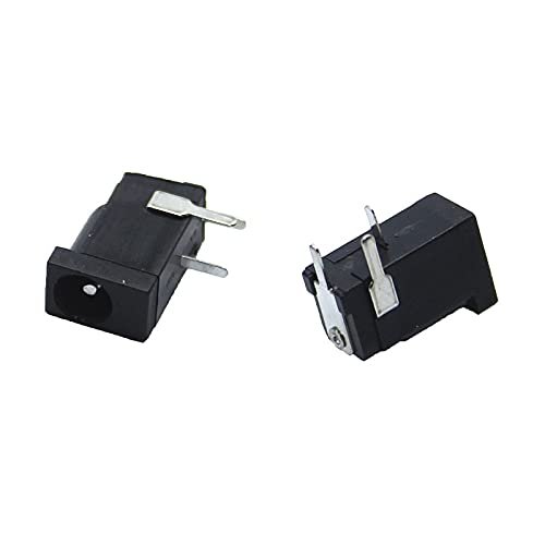 100Pcs s DC-002 0.3A 50V Black DC Power Jack Socket Connector DC002 3.51.3mm 1.3 Socket