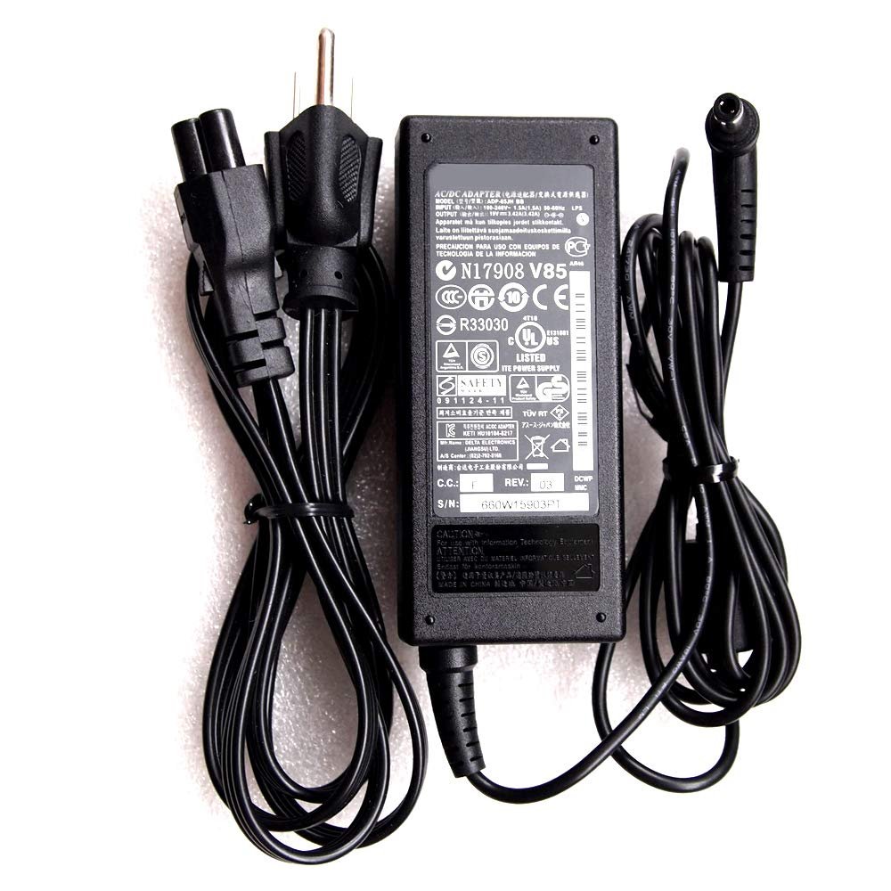 19V 3.42A 5.5 X 2.5mm AC Adapter for Asus ADP-65DW-B AD887320 010LF EXA1203YH PA-1650-78 ADP-65AW A ADP-65GD B EXA1208UH PA-1650-93 13124 AD887020 EXA1208EH Laptop Power Supply Cord
