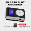 Clip MP3 Player, Digital Lossless Music Player, Portable Mini MP3 Music Player Sports BackClip LCD Screen MP3 Support Memory Card(Black) view 4