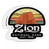 Zion National Parks Camping Hiking National Park Gift Decorations - 4x3 Vinyl Stickers, Laptop Decal, Water Bottle Sticker (Set of 3) view 1