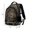 ALAZA Boho Chic Golden Crescent Moon & Sun Mandala Backpack Purse for Women Men Personalized Laptop Notebook Tablet School Bag Stylish Casual Daypack, 13 14 15.6 inch view 3