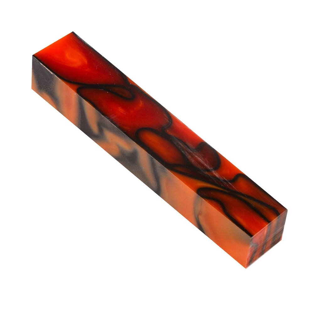 Kirinite Bengal Tiger Pattern Style 3/4 in. x 3/4 in. x 5 in. Pen Blank