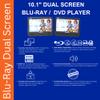 Sylvania 10.1" Dual Screen 720p Portable Blu-ray DVD CD player with HDMI out (1080p), SD Card slot, USB, Perfect Entertainment for Car use, Long Road Trips or on Vacation - SDVD1087 (Renewed) view 2