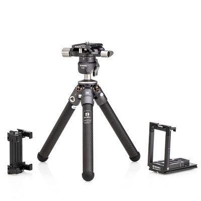 Benro TablePod Pro Kit with Ballhead and ArcaSmart70 Camera Plate and Smartphone Adapter, Compact Tripod for Travel, Tabletop Filming, Mobile Content and Low Angle Shooting (TABLEPODPROKIT)