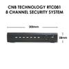 CNB 8 Channel HD-TVI CCTV DVR Recorder Security System, Full HD 1080p 2MP Security DVR for HD-TVI Security Cameras, Remote Access, Motion, PTZ Preset - RTC081 (8 Channel - 6TB HDD) view 3
