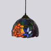 Handmade Chandelier Lamps 8-" Tiffany Style Stained Rose Glass Pendant Light for Study corridors Balcony view 3