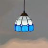 Handmade Chandelier Lamps 6" Tiffany Style Small Pnedent lamp Blue and White Glass Pendant Light Ceiling Hanging Lamp Fixture Shade, for Dining Room Kitchen Island Bedroom E26/E27 view 3