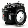 MEIKON 130ft/40m Underwater Camera Housing Waterproof Diving Case Compatible with Sony A5000 with 16-50mm Lens view 2