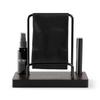 Victrola The Kit  Vinyl Cleaning Kit  Doubles as a Record Stand, Includes Anti-Static Brush, Cleaning Solution, & Cloth, No-Tool Easy Assembly, Black Metal Accents (Espresso) view 3