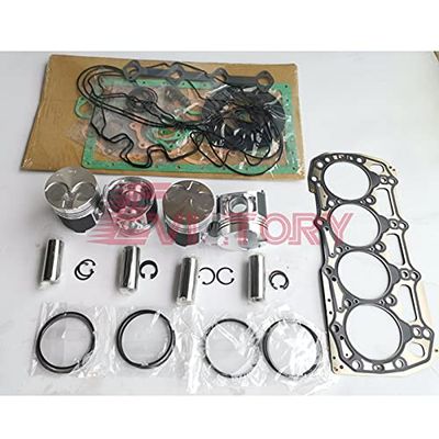 For Shibaura N844L N844 N844T cylinder head assy piston ring + cylinder gasket kit