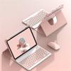 GOOVEN Keyboard case for iPad Pro11 inch 4th 3rd 2nd Gen /Air4 2020 Air5 2022 10.9''with Mouse 360 Rotating Stand Magnetic Detachable BT Keyboard Clear Back Cover (PinkSquare Key) view 1