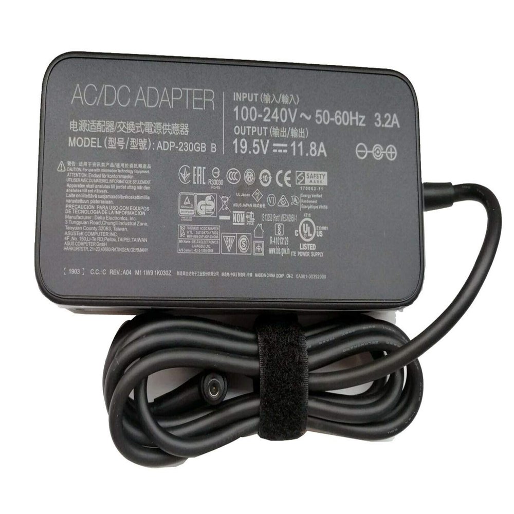 230W 19.5V 11.8A AC Power Adapter ADP-230GB B A17-180P1A Compatible for Asus ROG Zephyrus S GX701GX GX701GW GX701GV ROG Strix Scar II GL704GM-DH74 GL703GM-DS74 Gaming Laptop Power Cord