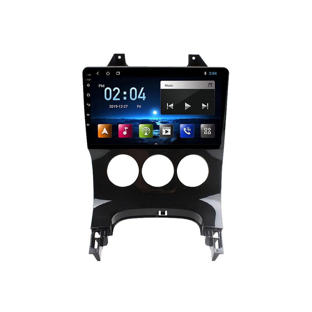 Car Radio Navigation Stereo Support Mirror Link Steering Wheel Control Rear View Camera with Bluetooth/WiFi/FM Audio, for Peugeot 3008 2009-2012 Android Head Unit,A Octa core,4G WiFi 2+32