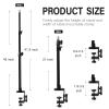 Obeamiu 2 Pack C Clamp Desk Mount Light Stand with 1/4" Ball Head and Hot Shoe Mount Adapter, 21-45 Inch Adjustable Tabletop Bracket Stand for DSLR Camera, Ring Light, Video Monitor, Microphone Webcam view 2