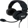 Williams AV MIC 158 Dual-muff Headset Microphone, Black; TRRS 3.5mm Plug; for use with Digi-Wave DLT 400 Transceiver Only; Unidirectional Electret Microphone; 1-10 VDC view 1