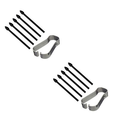 2 Pack HQB-STAR Replacement Tips Stylus Pen Tips Nibs Replacement Parts for Samsung Galaxy Tab S6 S6 lite S7 S7+ S7 Plus S7 FE Stylus S Pen(2 Packs Black Tips)