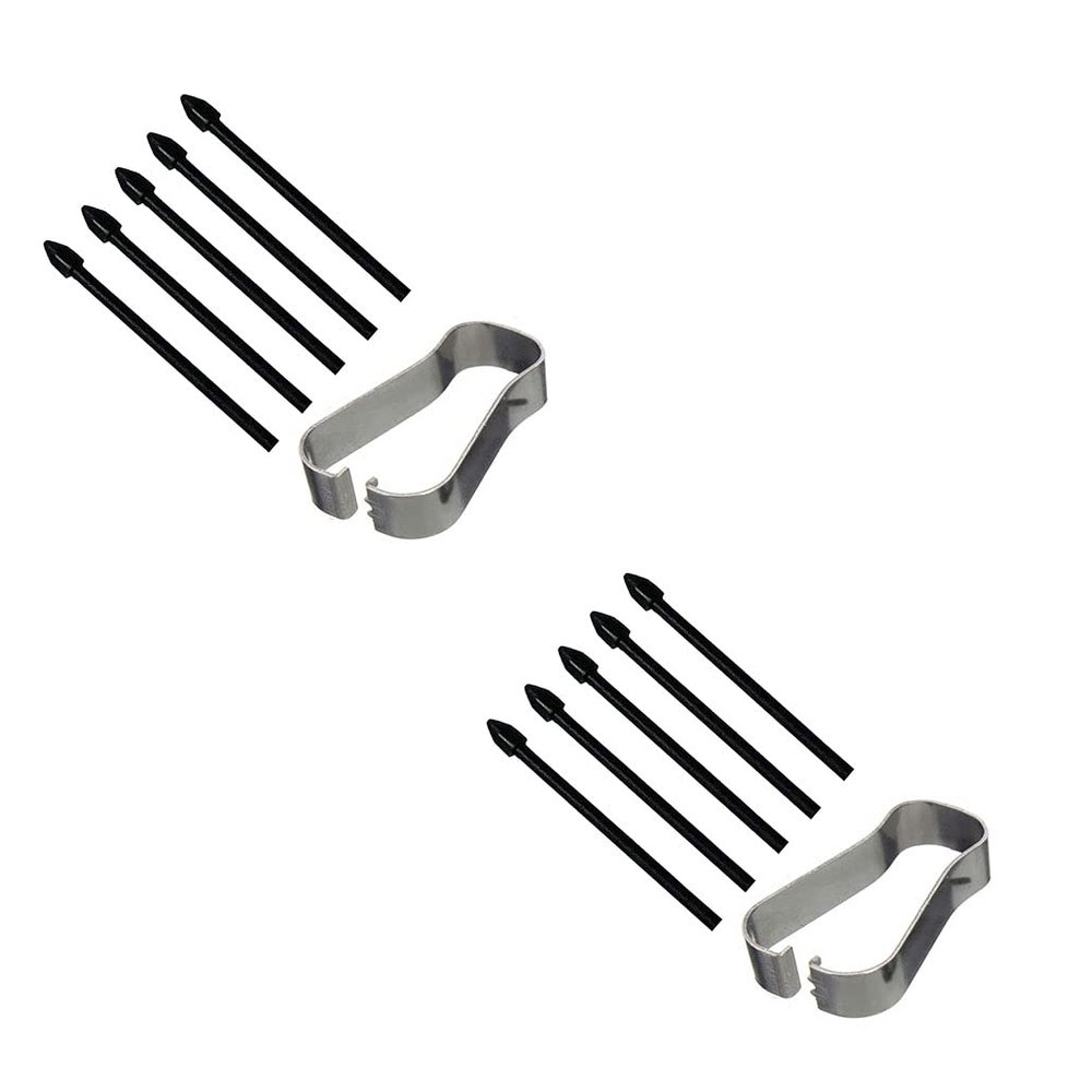 2 Pack HQB-STAR Replacement Tips Stylus Pen Tips Nibs Replacement Parts for Samsung Galaxy Tab S6 S6 lite S7 S7+ S7 Plus S7 FE Stylus S Pen(2 Packs Black Tips)