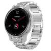 Youkei Compatible for Garmin Venu 2S Band, Jewelry Metal Rhinestone Diamond Bling Compatible for Garmin Venu 2S / Venu 2 Smartwatch (Silver, Venu 2S) view 1